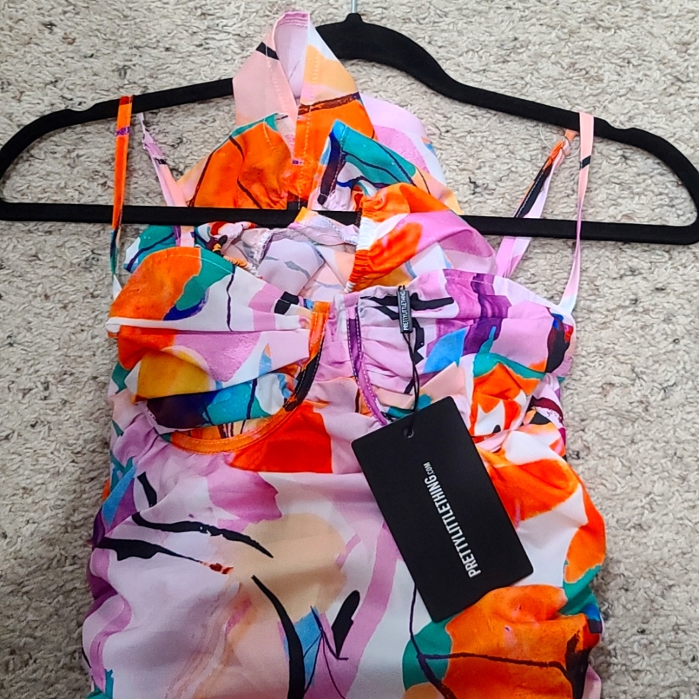 PLT Printed Midi Dress